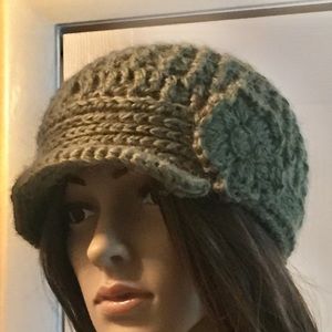 SOLD -Alpaca crocheted woman’s winter hat